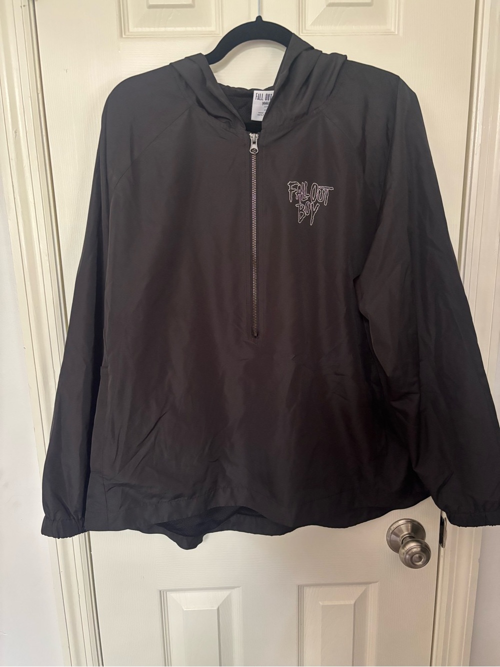 Fall Out Boy Black Pullover Windbreaker Hoodie
